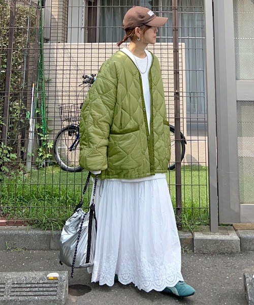 wackomaria オリーブ色 モッズコート キルティング内側 wackomaria オリーブ色 モッズコート キルティング内側