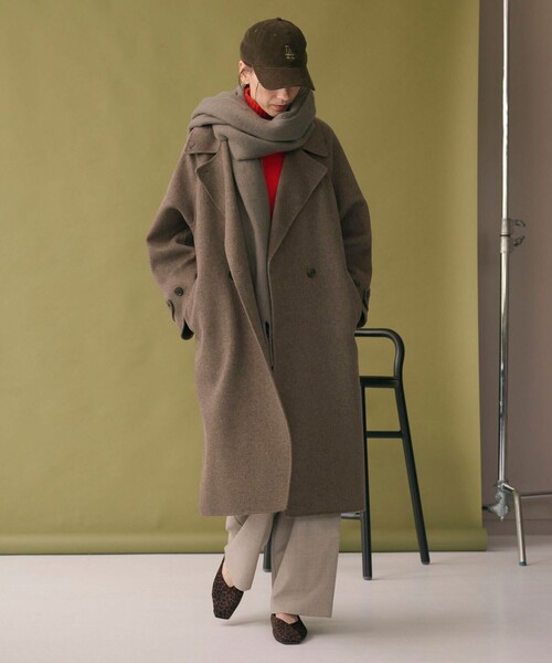 BEAUTY&YOUTH UNITED ARROWS（ビューティーアンドユースユナイテッドアローズ）の「リバー テーラード スタンドカラーコート（その他アウター・レディース・モカ/ネイビー/グレー系・S/XS/M）」の6枚目の写真