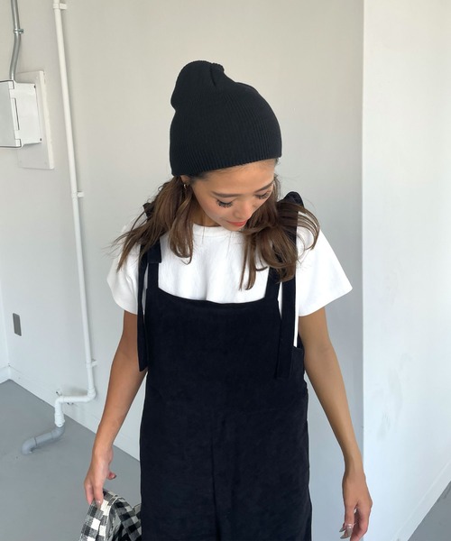 CHERI since1985(シェリ)の「肩紐リボンベロアサロペットパンツ(サロペット/オーバーオール・レディース・ブラック/ベージュ・FREE)」の14枚目の写真