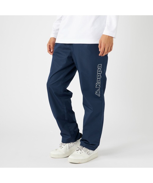 Kappa（カッパ）の「Kappa カッパ ブランド ワンポイント ロゴ アートワーク 裏メッシュ ストレート ロングパンツ（その他パンツ・メンズ・ブラック/ネイビー・LL/L/M）」の2枚目の写真