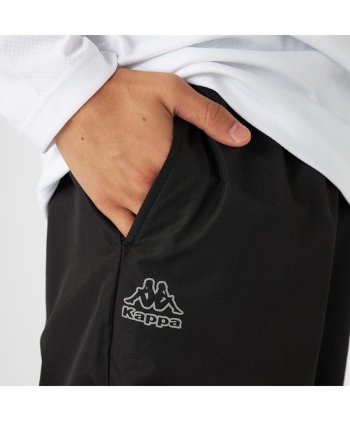 Kappa（カッパ）の「Kappa カッパ ブランド ワンポイント ロゴ アートワーク 裏メッシュ ストレート ロングパンツ（その他パンツ・メンズ・ブラック/ネイビー・LL/L/M）」の11枚目の写真