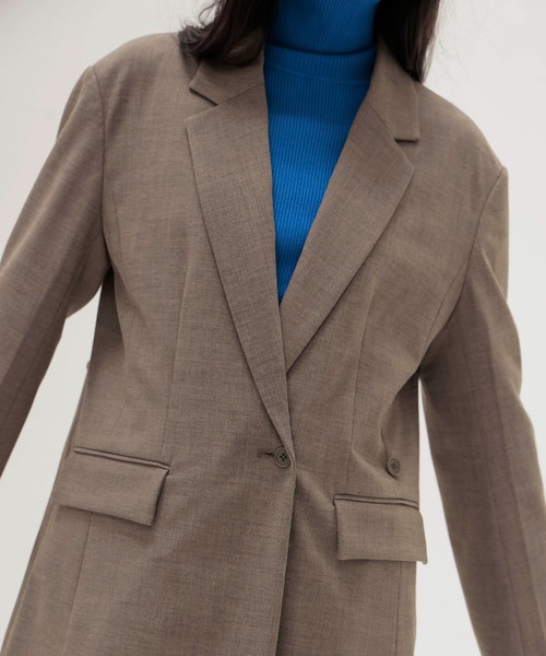 DRESSLAVE(ドレスレイブ)の「playful asymmetric blazer(変形アシンメトリージャケット)(テーラードジャケット・レディース・ライトブラウン/ブラック・38)」の13枚目の写真