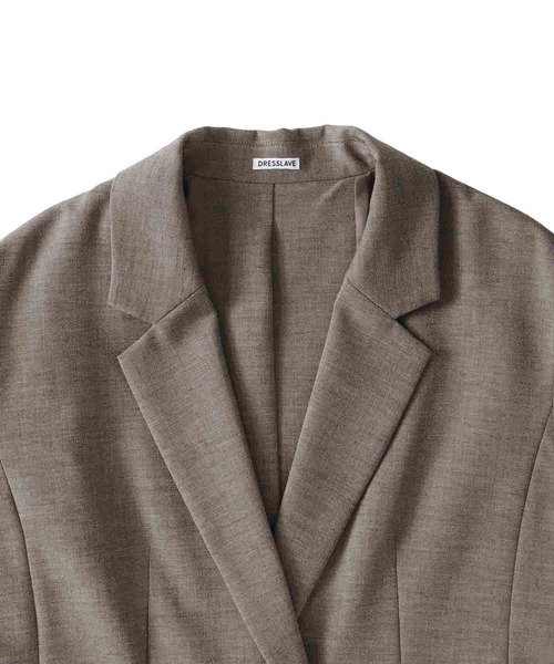 DRESSLAVE(ドレスレイブ)の「playful asymmetric blazer(変形アシンメトリージャケット)(テーラードジャケット・レディース・ライトブラウン/ブラック・38)」の16枚目の写真