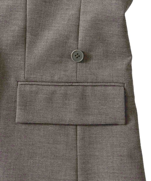DRESSLAVE(ドレスレイブ)の「playful asymmetric blazer(変形アシンメトリージャケット)(テーラードジャケット・レディース・ライトブラウン/ブラック・38)」の7枚目の写真