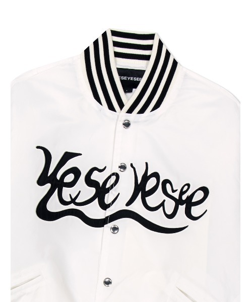 YESEYESEE(イエスアイシー)の「Y.E.S Snail Logo Stadium Jacket(スタジャン・メンズ・ブラウン/ホワイト/ネイビー・L/M/S/XL)」の7枚目の写真