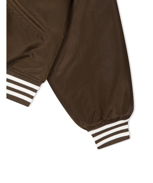 YESEYESEE(イエスアイシー)の「Y.E.S Snail Logo Stadium Jacket(スタジャン・メンズ・ブラウン/ホワイト/ネイビー・L/M/S/XL)」の15枚目の写真