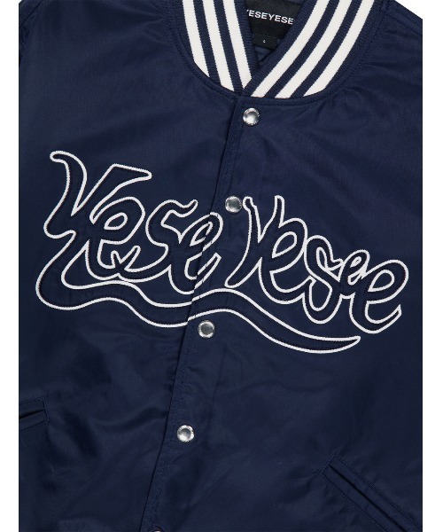 YESEYESEE(イエスアイシー)の「Y.E.S Snail Logo Stadium Jacket(スタジャン・メンズ・ブラウン/ホワイト/ネイビー・L/M/S/XL)」の22枚目の写真