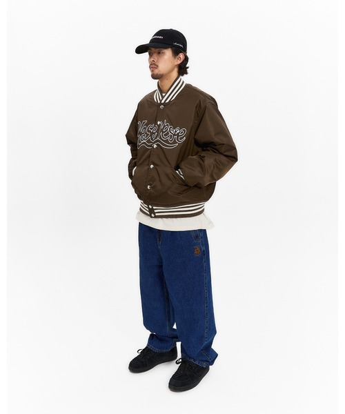 YESEYESEE(イエスアイシー)の「Y.E.S Snail Logo Stadium Jacket(スタジャン・メンズ・ブラウン/ホワイト/ネイビー・L/M/S/XL)」の19枚目の写真