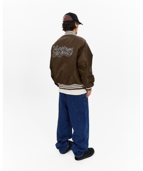 YESEYESEE(イエスアイシー)の「Y.E.S Snail Logo Stadium Jacket(スタジャン・メンズ・ブラウン/ホワイト/ネイビー・L/M/S/XL)」の20枚目の写真