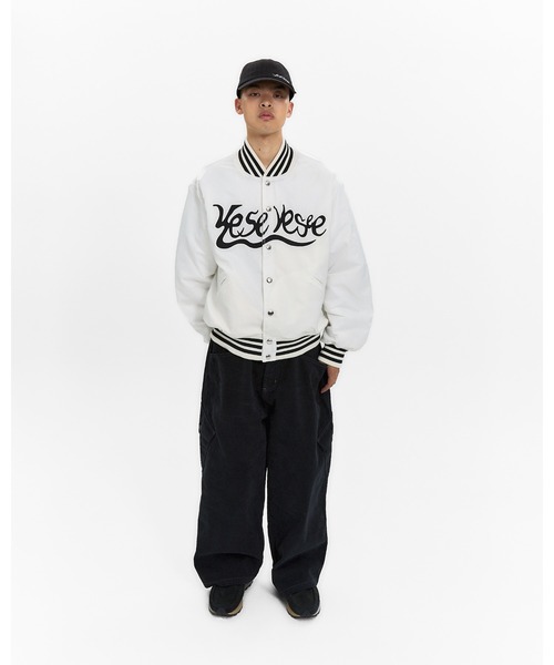 YESEYESEE(イエスアイシー)の「Y.E.S Snail Logo Stadium Jacket(スタジャン・メンズ・ブラウン/ホワイト/ネイビー・L/M/S/XL)」の10枚目の写真