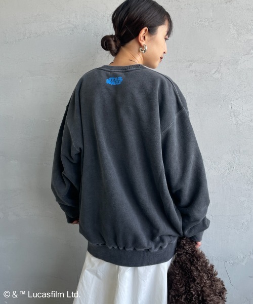 GOOD ROCK SPEED（グッドロックスピード）の「[GOOD ROCK SPEED/グッドロックスピード] 別注 / STAR WARS / R2D2 / EWOK / プリントスウェット / ディズニー（スウェット・レディース・チャコールグレー・XL/L/M）」の8枚目の写真
