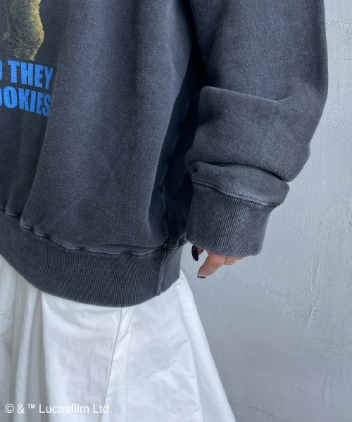 GOOD ROCK SPEED（グッドロックスピード）の「[GOOD ROCK SPEED/グッドロックスピード] 別注 / STAR WARS / R2D2 / EWOK / プリントスウェット / ディズニー（スウェット・レディース・チャコールグレー・XL/L/M）」の14枚目の写真