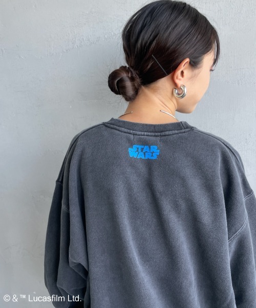 GOOD ROCK SPEED（グッドロックスピード）の「[GOOD ROCK SPEED/グッドロックスピード] 別注 / STAR WARS / R2D2 / EWOK / プリントスウェット / ディズニー（スウェット・レディース・チャコールグレー・XL/L/M）」の13枚目の写真