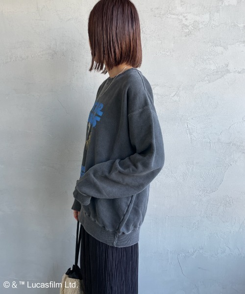 GOOD ROCK SPEED（グッドロックスピード）の「[GOOD ROCK SPEED/グッドロックスピード] 別注 / STAR WARS / R2D2 / EWOK / プリントスウェット / ディズニー（スウェット・レディース・チャコールグレー・XL/L/M）」の16枚目の写真