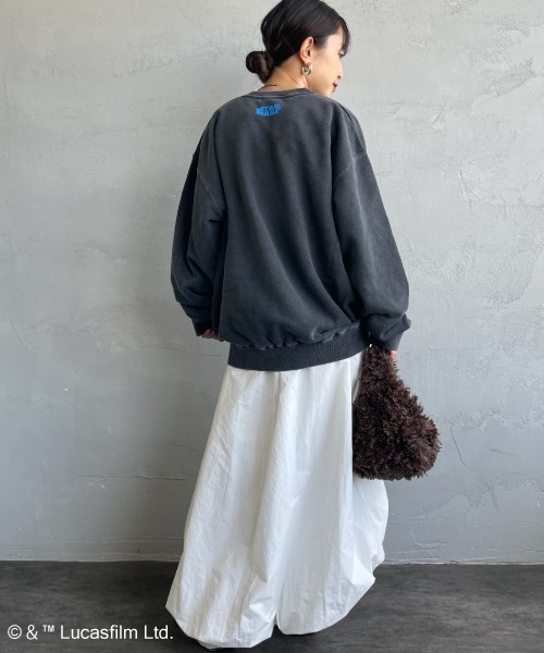 GOOD ROCK SPEED（グッドロックスピード）の「[GOOD ROCK SPEED/グッドロックスピード] 別注 / STAR WARS / R2D2 / EWOK / プリントスウェット / ディズニー（スウェット・レディース・チャコールグレー・XL/L/M）」の11枚目の写真