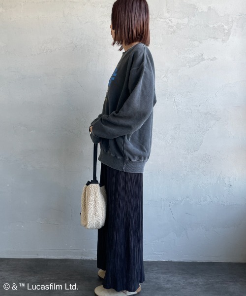 GOOD ROCK SPEED（グッドロックスピード）の「[GOOD ROCK SPEED/グッドロックスピード] 別注 / STAR WARS / R2D2 / EWOK / プリントスウェット / ディズニー（スウェット・レディース・チャコールグレー・XL/L/M）」の19枚目の写真