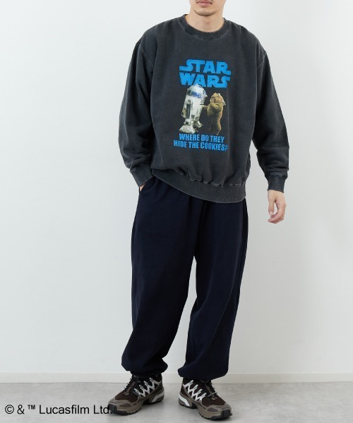 GOOD ROCK SPEED（グッドロックスピード）の「[GOOD ROCK SPEED/グッドロックスピード] 別注 / STAR WARS / R2D2 / EWOK / プリントスウェット / ディズニー（スウェット・レディース・チャコールグレー・XL/L/M）」の20枚目の写真
