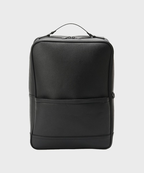B.C STOCK(ベーセーストック)の「【fellowww / フェロー】別注 フェイクレザー スマートバックパック(バックパック/リュック・メンズ・ブラック・FREE)」の1枚目の写真