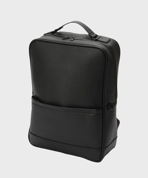 B.C STOCK(ベーセーストック)の「【fellowww / フェロー】別注 フェイクレザー スマートバックパック(バックパック/リュック・メンズ・ブラック・FREE)」の2枚目の写真