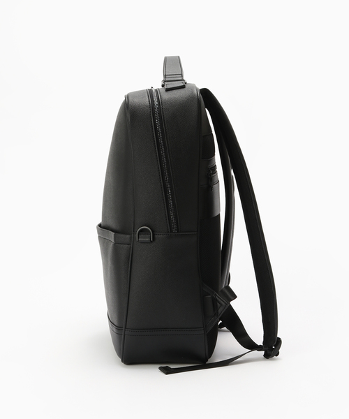 B.C STOCK(ベーセーストック)の「【fellowww / フェロー】別注 フェイクレザー スマートバックパック(バックパック/リュック・メンズ・ブラック・FREE)」の3枚目の写真
