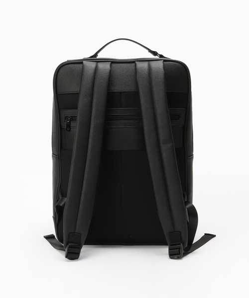 B.C STOCK(ベーセーストック)の「【fellowww / フェロー】別注 フェイクレザー スマートバックパック(バックパック/リュック・メンズ・ブラック・FREE)」の4枚目の写真