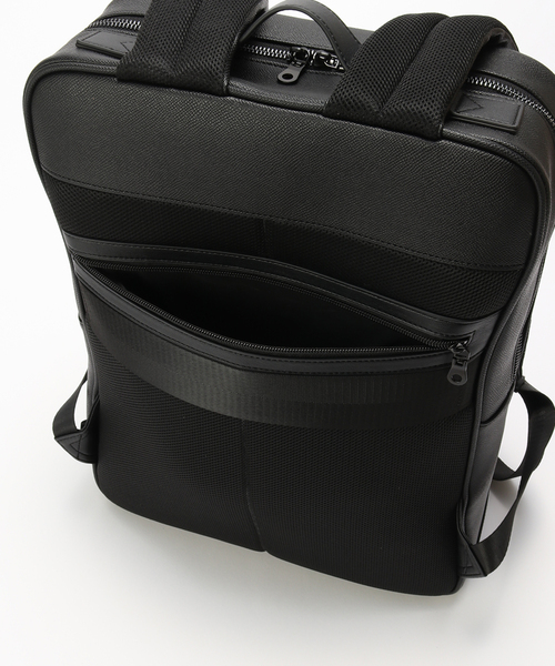 B.C STOCK(ベーセーストック)の「【fellowww / フェロー】別注 フェイクレザー スマートバックパック(バックパック/リュック・メンズ・ブラック・FREE)」の8枚目の写真