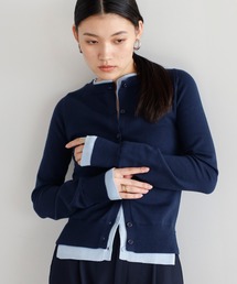 layered like knit cardigan / レイヤード風ニットカーディガン