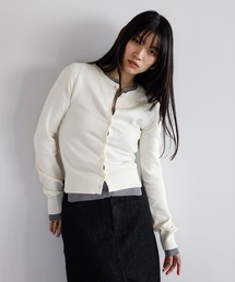 ENC | layered like knit cardigan / レイヤード風ニットカーディガン(カーディガン/ボレロ)