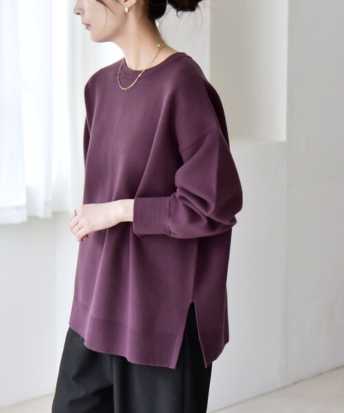 STONE  パープルニットセーター STONE ISLAND(ストーンアイランド) / ハイネックニットセーター/XL