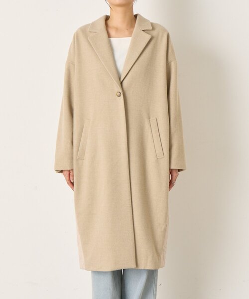 Jena espace merveilleux(ジェナ エスパスメルヴェイユ)の「【体系カバー/スタイルアップ】キルティング切替ロングコート(その他アウター・レディース・ベージュ/ネイビー・FREE)」の14枚目の写真