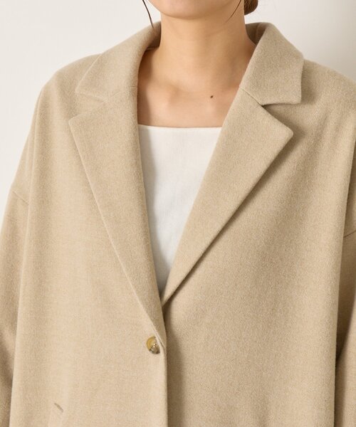 Jena espace merveilleux(ジェナ エスパスメルヴェイユ)の「【体系カバー/スタイルアップ】キルティング切替ロングコート(その他アウター・レディース・ベージュ/ネイビー・FREE)」の18枚目の写真