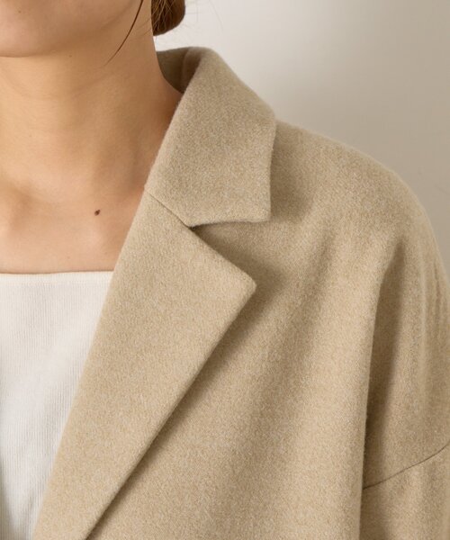 Jena espace merveilleux(ジェナ エスパスメルヴェイユ)の「【体系カバー/スタイルアップ】キルティング切替ロングコート(その他アウター・レディース・ベージュ/ネイビー・FREE)」の22枚目の写真