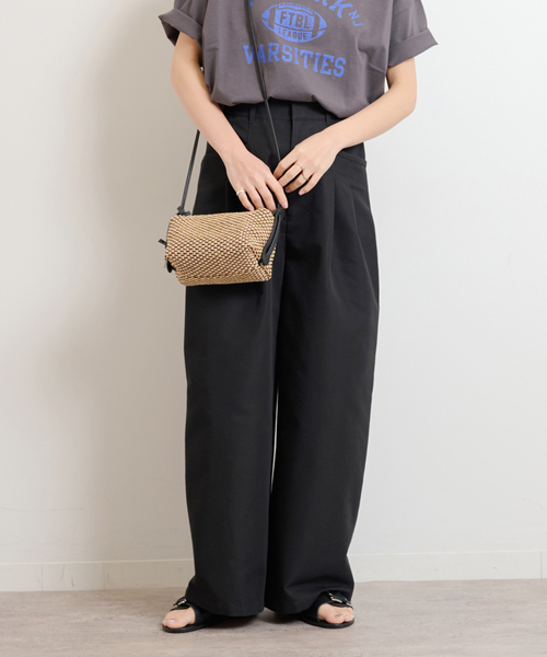 JOURNAL STANDARD relume（ジャーナルスタンダード　レリューム）の「《追加2》2タックワイドパンツ（チノパンツ・レディース・カーキ/ブラック/ベージュ・36/38）」の19枚目の写真