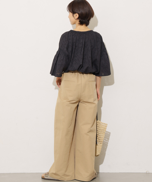 JOURNAL STANDARD relume（ジャーナルスタンダード　レリューム）の「《追加2》2タックワイドパンツ（チノパンツ・レディース・カーキ/ブラック/ベージュ・36/38）」の13枚目の写真