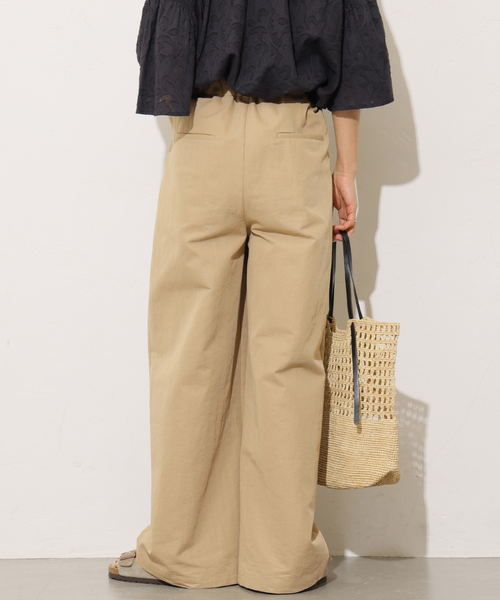 JOURNAL STANDARD relume（ジャーナルスタンダード　レリューム）の「《追加2》2タックワイドパンツ（チノパンツ・レディース・カーキ/ブラック/ベージュ・36/38）」の10枚目の写真