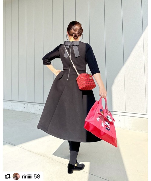 バックリボンワンピース（ワンピース）｜Neige（ネージュ）の