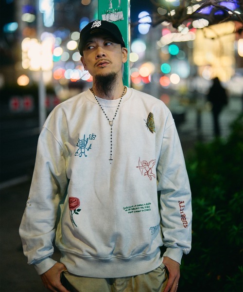 Subciety（サブサエティ）の「Memorial sweat（スウェット・メンズ・オフホワイト/ブラック・LARGE/X-LARGE/MEDIUM/SMALL）」の2枚目の写真