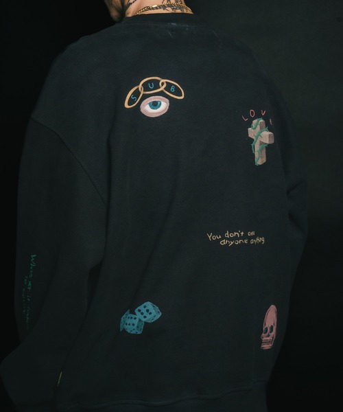 Subciety（サブサエティ）の「Memorial sweat（スウェット・メンズ・オフホワイト/ブラック・LARGE/X-LARGE/MEDIUM/SMALL）」の4枚目の写真