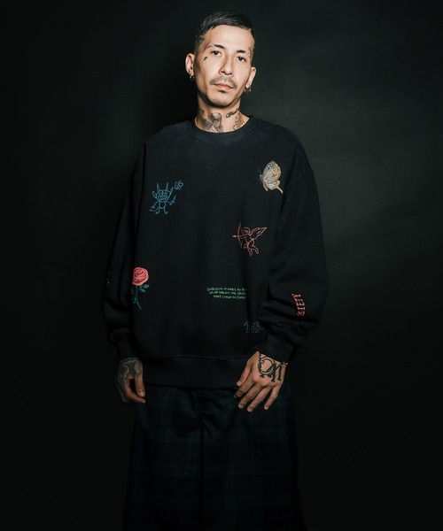 Subciety（サブサエティ）の「Memorial sweat（スウェット・メンズ・オフホワイト/ブラック・LARGE/X-LARGE/MEDIUM/SMALL）」の6枚目の写真