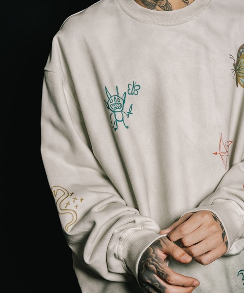 Subciety（サブサエティ）の「Memorial sweat（スウェット・メンズ・オフホワイト/ブラック・LARGE/X-LARGE/MEDIUM/SMALL）」の15枚目の写真