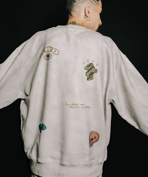 Subciety（サブサエティ）の「Memorial sweat（スウェット・メンズ・オフホワイト/ブラック・LARGE/X-LARGE/MEDIUM/SMALL）」の10枚目の写真