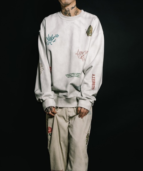 Subciety（サブサエティ）の「Memorial sweat（スウェット・メンズ・オフホワイト/ブラック・LARGE/X-LARGE/MEDIUM/SMALL）」の11枚目の写真