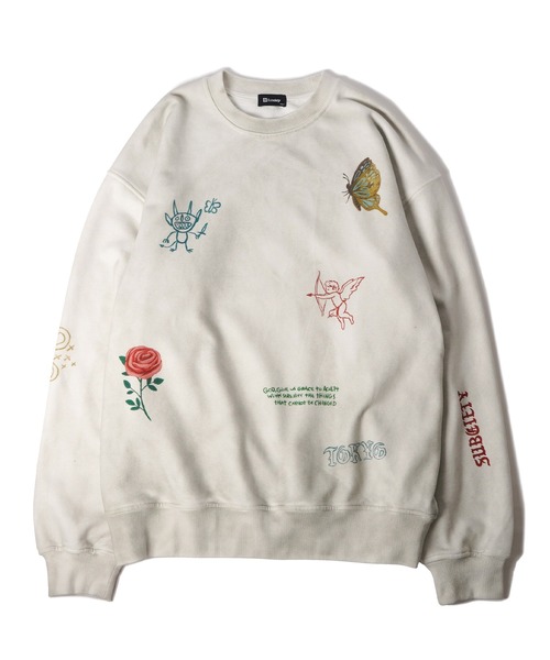 Subciety（サブサエティ）の「Memorial sweat（スウェット・メンズ・オフホワイト/ブラック・LARGE/X-LARGE/MEDIUM/SMALL）」の12枚目の写真