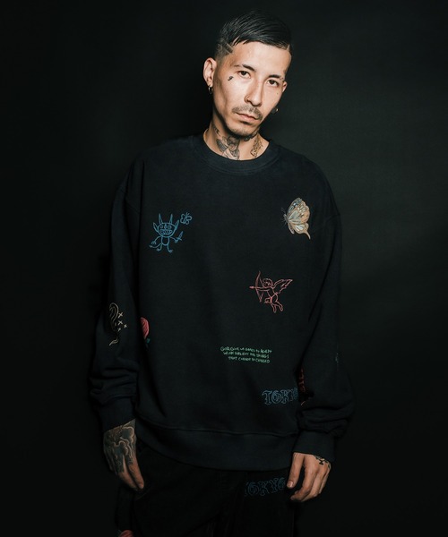 Subciety（サブサエティ）の「Memorial sweat（スウェット・メンズ・オフホワイト/ブラック・LARGE/X-LARGE/MEDIUM/SMALL）」の7枚目の写真