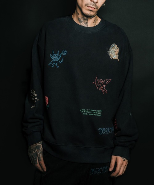 Subciety(サブサエティ)の「Memorial sweat(スウェット・メンズ・オフホワイト/ブラック・LARGE/X-LARGE/MEDIUM/SMALL)」の18枚目の写真