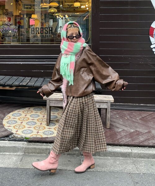 CIAOPANIC（チャオパニック）の「ボーダーアソートフリンジボリューム