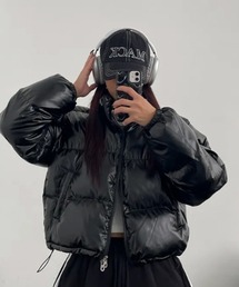 VIVID LADY（ビビッドレディー）の「グロッシー ハイネック ショートダウンジャケット（ダウンジャケット/コート・レディース）」