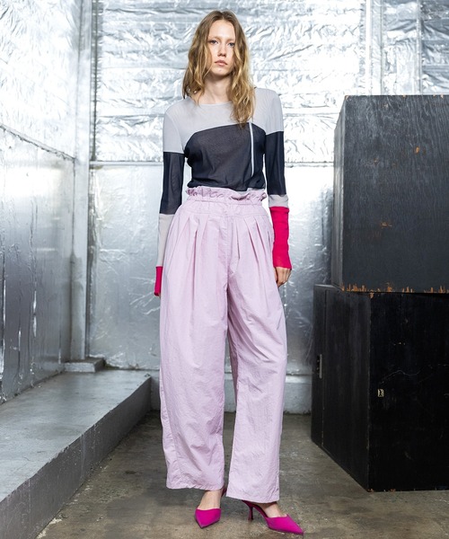 AULA AILA（アウラアイラ）の「カラーブロックチュールインナー（Tシャツ/カットソー・レディース・ブラック/イエロー/ライトグレー・0）」の7枚目の写真