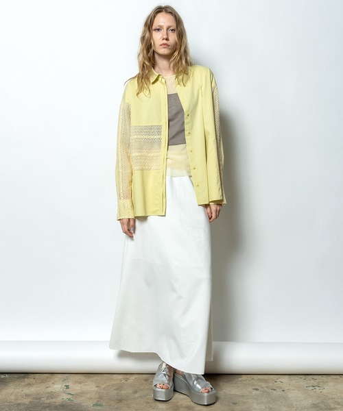 AULA AILA（アウラアイラ）の「カラーブロックチュールインナー（Tシャツ/カットソー・レディース・ブラック/イエロー/ライトグレー・0）」の13枚目の写真