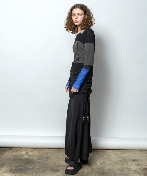 AULA AILA（アウラアイラ）の「カラーブロックチュールインナー（Tシャツ/カットソー・レディース・ブラック/イエロー/ライトグレー・0）」の20枚目の写真